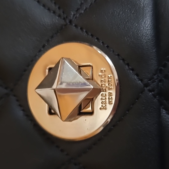 Kate Spade Black Quilted Chain Shoulder Bag - Picture 8 of 10